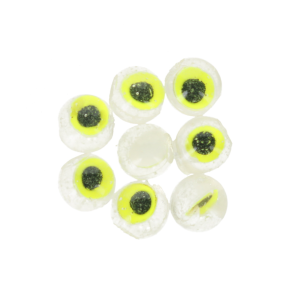 Image of Soco Baits Crazy Eye Soft Bait | Fluorescent Yellow; 1/2 in.