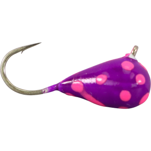 Image of Widow Maker Lures Dropper Glow Series Tungsten Jigs | Purple Polka Dot Glow; 5.5 mm