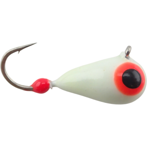 Image of Widow Maker Lures Dropper Glow Series Tungsten Jigs | White Glow; 5.5 mm