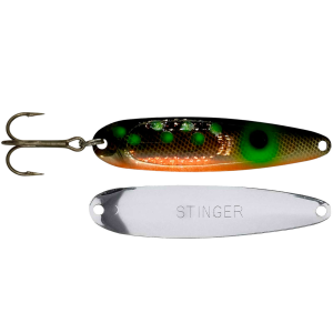 Image of Michigan Stinger Standard Spoon | Green Dot Rosemary UV; 3 3/4 in.