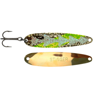 Image of Michigan Stinger Standard Spoon | Yellow UV Hud; 3 3/4 in.