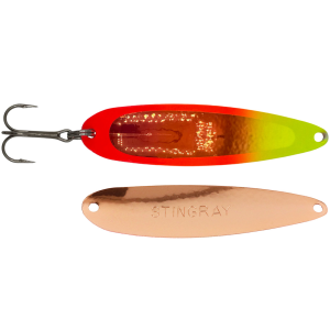 Image of Michigan Stinger Stingray Spoon | UV Atomic Fireball; 4 1/4 in.