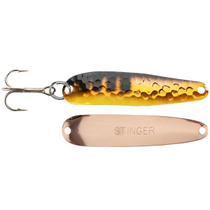 Image of Michigan Stinger Scorpion Spoon | Copper Lepoard Thong; 2 1/4 in.