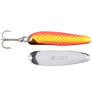 Image of Michigan Stinger Scorpion Spoon | Silver Monkey Puke Holo; 2 1/4 in.