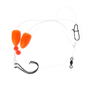 Image of Eagle Claw Lazer Sharp Pompano Bullet Float Rig | Orange; 2/0