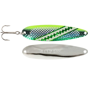 Image of Michigan Stinger Stingray Spoon | Modified Green Dolphin; 4 1/4 in.