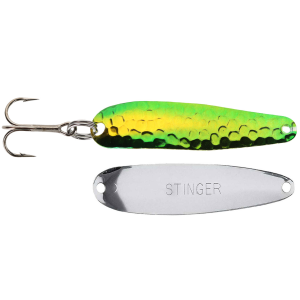 Image of Michigan Stinger Scorpion Spoon | Green Puke; 2 1/4 in.