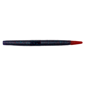Image of YUM Dinger Soft Bait | Black & Blue - Red Firetail; 6 in.