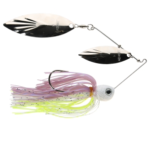Image of Accent River Special Double Willow Spinnerbait | Nickel-Nickel Blades - Purple Crush Skirt; 3/4 oz.