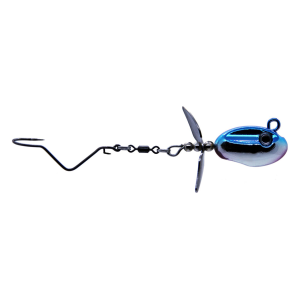 Image of WalleyeX Depth Charge GT Spinner Rig | Blue Chrome; 1/2 oz.