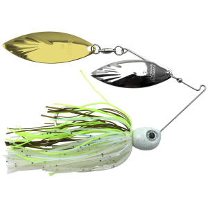 Image of Accent River Special Double Willow Spinnerbait | Nickel/Gold Blades - Threadfin Shad Skirt; 1/2 oz.