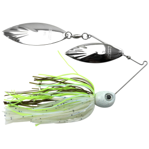 Image of Accent River Special Double Willow Spinnerbait | Nickel/Nickel Blades - Threadfin Shad Skirt; 1/2 oz.