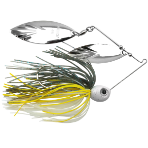 Image of Accent River Special Double Willow Spinnerbait | Nickel/Nickel Blades - Sizzling Shad Skirt; 1/2 oz.