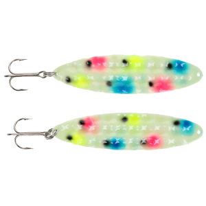 Image of Moonshine Lures Hammered Moonchip Spoon | Wonder Toad Double; 4 in.