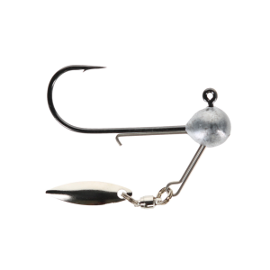 Image of Geecrack Corn Head Blade Jr. Underspin Jig | Silver; 3/0