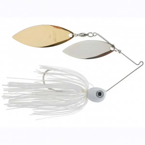 Image of Accent Jacob Wheeler Double Crossbone Spinnerbait | Pearl White; 1/2 oz.