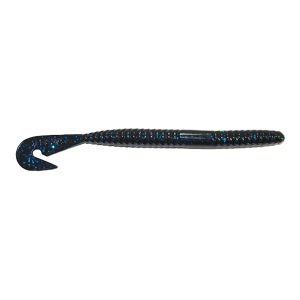 Image of Gambler Lures Burner Worm | Black-Blue Glitter; 7 in.