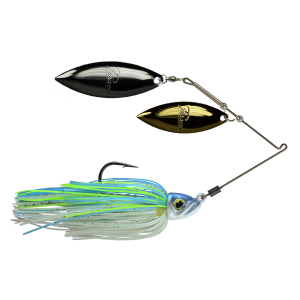 Image of Picasso Lures Titanium Double Willow Spinnerbait | Gold-Nickel Blades - Big Sexy; 3/4 oz.