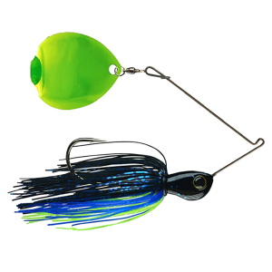 Image of Picasso Lures Titanium Single Colorado Spinnerbait | Chartreuse Blade - Black-Blue-Chartreuse; 1/2 oz.
