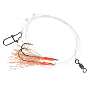 Image of Fishing Addiction Gear Perch Fly Rig | Orange Fire; 6