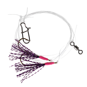 Image of Fishing Addiction Gear Perch Fly Rig | Purple Flash; 6
