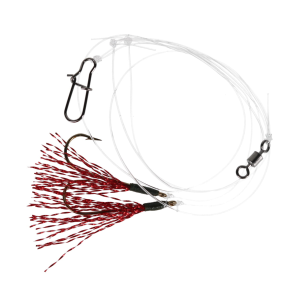 Image of Fishing Addiction Gear Perch Fly Rig | Red Hot; 4