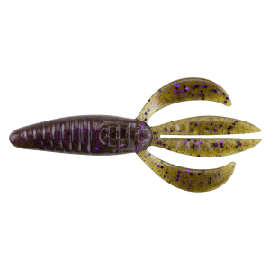 Image of Berkley PowerBait Pit Boss | Green Pumpkin Purple Fleck; 4 in.