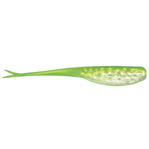 Image of Kalin's Hammered Live Series Jerk Minnow | White-Chartreuse; 4 in.