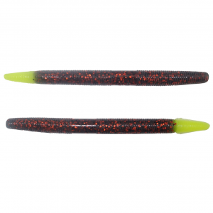 Image of Yamamoto Original Senko Worms | Motoroil w/ Copper Flake (Chartreuse Tip); 5 in.