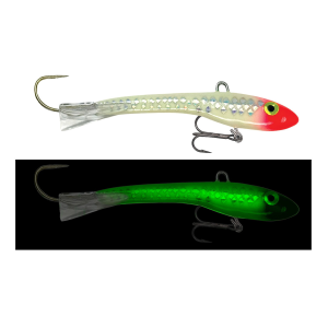 Image of Moonshine Rattling Shiver Minnow | Glow Bloody Scale; 1 oz.