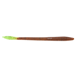 Image of Zoom Trick Worm | Pumpkin-Chartreuse; 6.5 in.