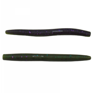 Image of Yamamoto Original Senko Worms | Smoke/Watermelon Laminate w/ Purple/Blue Flake; 4 in.