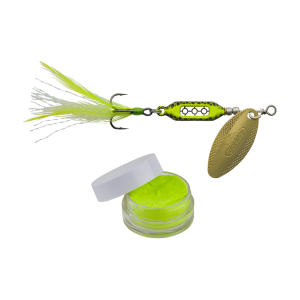 Image of Berkley Dough Rider Spinner | Chartreuse-Black; 1/16 oz.