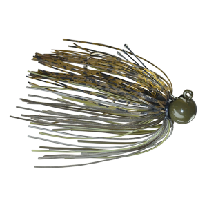 Image of Picasso Lures Pro Metal Little Spotty Jig | Electric Green Pumpkin; 1/4 oz.