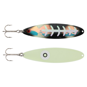 Image of Moonshine Moonmaster Magnum Trolling Spoon | Exclusive Color - Double Icy Bow Tie