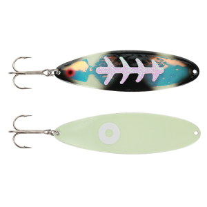 Image of Moonshine Moonmaster Standard Trolling Spoon | Exclusive Color - Double Icy Bow Tie