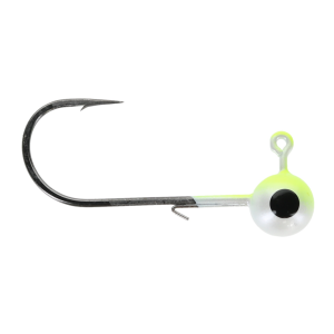 Image of Head Hunter Tungsten Jig Heads - Size 3/0 Hook | Chartreuse-White; 1/4 oz.