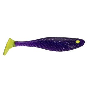 Image of Nomad Design Live Ops Dozer Softbait | Purple Haze Chartreuse; 4 in.