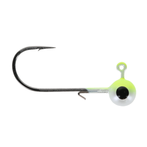 Image of Head Hunter Tungsten Jig Heads - Size 1 Hook | Chartreuse-White; 1/8 oz.