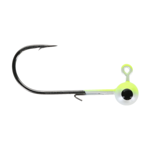 Image of Head Hunter Tungsten Jig Heads - Size 2/0 Hook | Chartreuse-White; 1/8 oz.