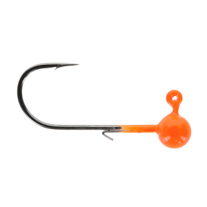 Image of Head Hunter Tungsten Jig Heads - Size 2/0 Hook | Fluorescent Orange; 1/8 oz.