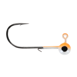 Image of Head Hunter Tungsten Jig Heads - Size 2/0 Hook | Orange-White; 1/8 oz.