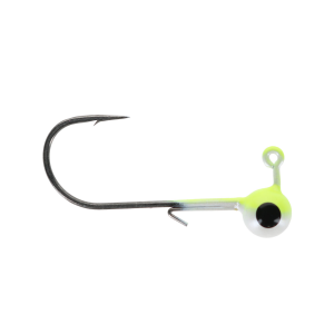 Image of Head Hunter Tungsten Jig Heads - Size 2 Hook | Chartreuse-White; 1/16 oz.