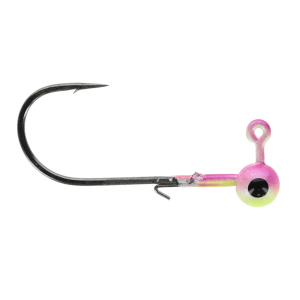Image of Head Hunter Tungsten Jig Heads - Size 1/0 Hook | Chartreuse-Pink; 1/16 oz.