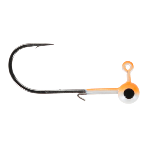 Image of Head Hunter Tungsten Jig Heads - Size 1/0 Hook | Orange-White; 1/16 oz.