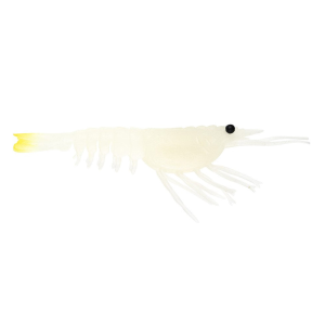 Image of Nomad Design Live Ops Switcher Shrimp Softbait | Glow Chartreuse; 3 1/2 in.