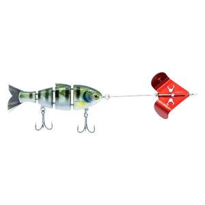 Image of Bucca Brand Buzzing Baby Bull Shad Topwater Bait | Bluegill Red; 3 3/4 in.