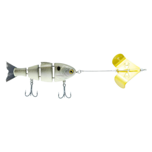 Image of Bucca Brand Buzzing Baby Bull Shad Topwater Bait | Gizzard Gold; 3 3/4 in.