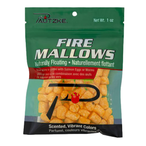 Image of Pautzke Fire Mallows | Peach Salmon Eggs
