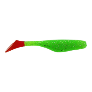 Image of Saltwater Assassin Sea Shad Swimbait | Chartreuse - Silver Glitter - Red Tail; 4 in.